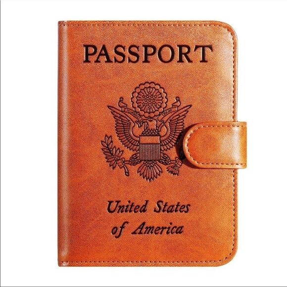 Passport Holder Cover Wallet RFID Blocking Leather Travel Accessories - Picture 1 of 11